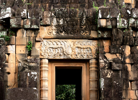 Angkor Wat, Siem Reap, Cambodia. Ancient Khmer architecture.の写真素材