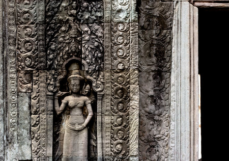Angkor Wat, Siem Reap, Cambodia, Southeast Asiaの写真素材