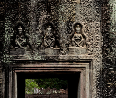 Angkor Wat, Siem Reap, Cambodia. Religious architecture.の写真素材