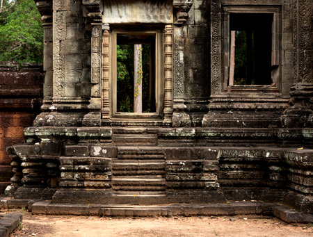 Angkor Wat, Siem Reap, Cambodia. Ancient Khmer architecture.の写真素材