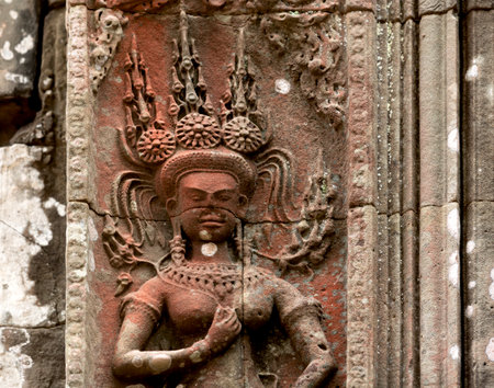 Banteay Srei, Angkor Thom, Cambodiaの写真素材