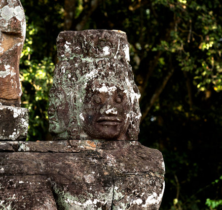Ancient Buddha statue at Angkor Wat, Siem Reap, Cambodia