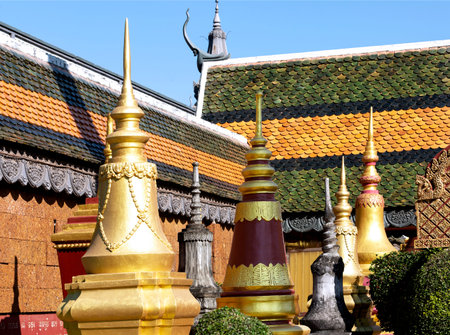 Wat Phra Kaew, Temple of the Emerald Buddha, Bangkok, Thailand