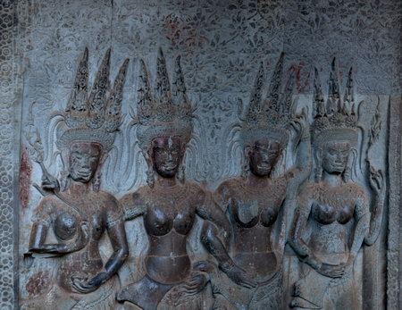 Statues in Angkor Wat, Siem Reap, Cambodia