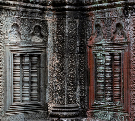 Angkor Wat, Siem Reap, Cambodia. Religious architectureの写真素材
