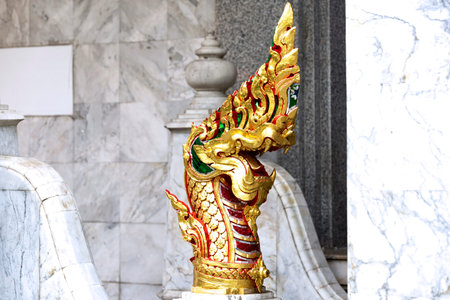 Naga statue at Wat Phra Kaew, Bangkok, Thailand