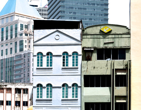 Architecture of the city of Kuala Lumpur, Malaysia. Kuala Lumpur is the capital and largest city of Malaysia.の写真素材