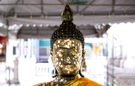 Buddha statue at Wat Arun, Bangkok, Thailand.の写真素材