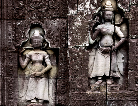 Banteay Srei, Angkor Wat, Cambodiaの写真素材