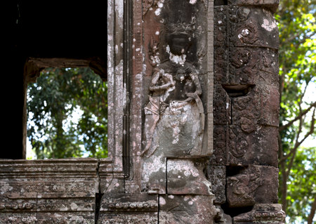 Angkor Wat, Siem Reap, Cambodia. Ancient Khmer architecture.の写真素材