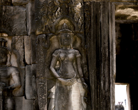 Ruins of Angkor Wat, Siem Reap, Cambodiaの写真素材