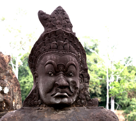 Buddha statue in Angkor Wat, Siem Reap, Cambodiaの写真素材