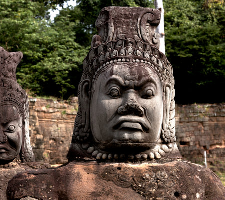 Buddha statue in Sukhothai Historical Park, Thailandの写真素材