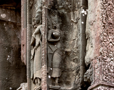Angkor Wat, Siem Reap, Cambodia. The temple was built in the 12th century.の写真素材