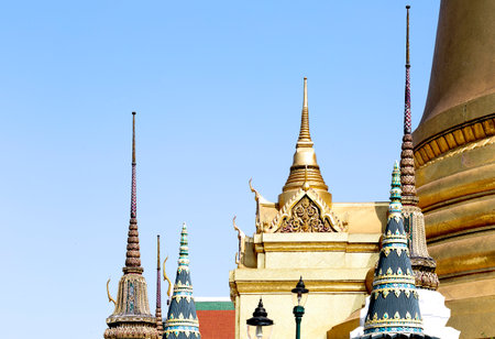 part of the Wat Phra Kaew in Bangkok, Thailand.の写真素材