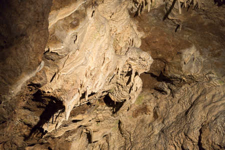 Stalactites in Cave at Lummelunda in Gotland, Sweden.の写真素材