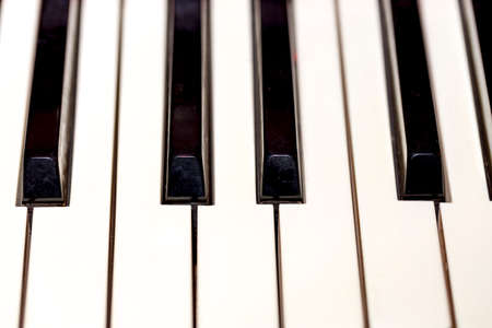 Piano Keys Close upの写真素材
