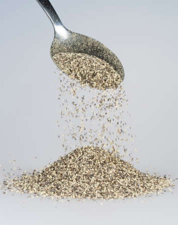 Black Pepper Fallingの写真素材
