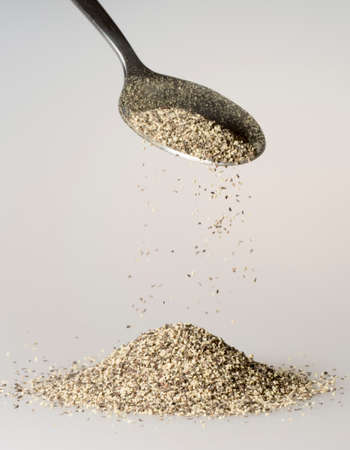 Black Pepper Fallingの写真素材