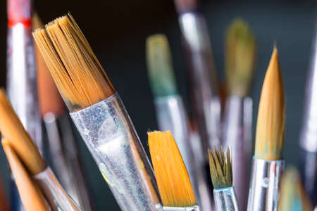 Paintbrushes Close Upの写真素材