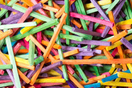 Colourful Matchsticks Close Up with out headsの写真素材