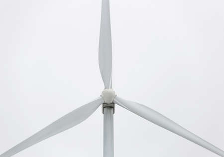 Wind Power Station Close Up with a gray background.の写真素材