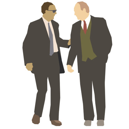 Men Talking 1 illustration vectorのイラスト素材
