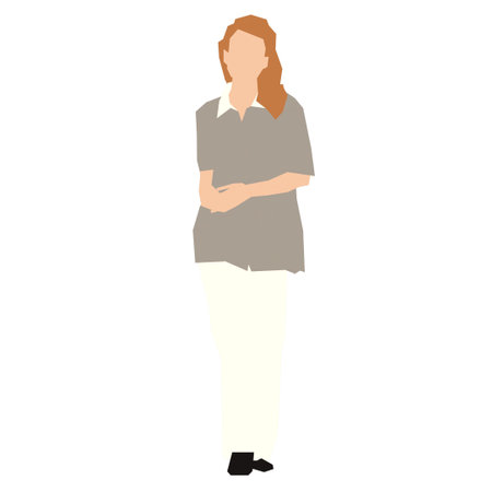Isolated avatar of a woman on a white background, Vector illustrationのイラスト素材