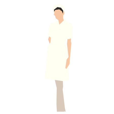 Isolated nurse icon on a white background, Vector illustration. eps 10のイラスト素材