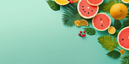 summer photography. summer day. Bright background with space for text. High quality photo. Generative AIの素材