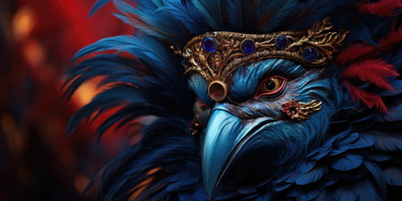 Magnificent Venetian masks. Carnival. Generative AIの素材
