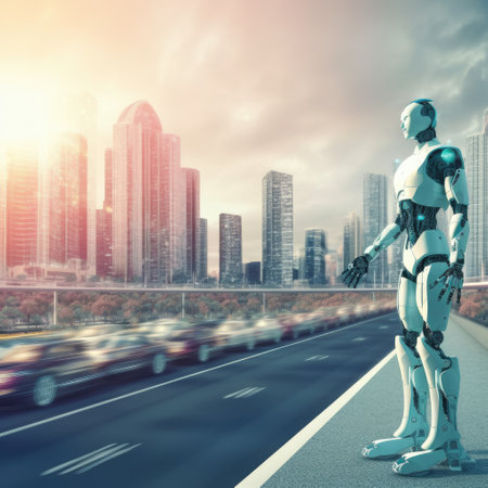Robot. Cyborg. Modern technologies. Generative AIの素材