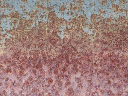 The pattern of rust stains on the surface of the zinc plate.の写真素材