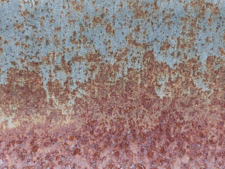 The pattern of rust stains on the surface of the zinc plate.の写真素材