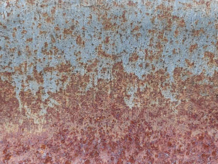 The pattern of rust stains on the surface of the zinc plate.の写真素材