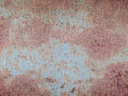 The pattern of rust stains on the surface of the zinc plate.の写真素材