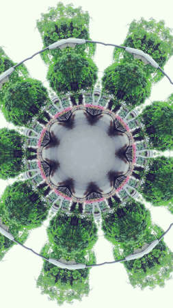 Wallpaper Background Abstract Pattern Effect Circle Color Tone.の写真素材