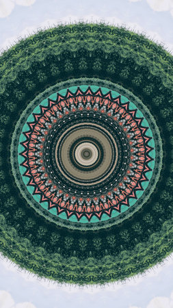 Wallpaper Background Abstract Pattern Effect Circle Color Tone.