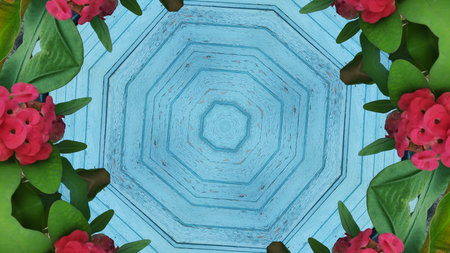 Abstract background, circular pattern, available in various colors.