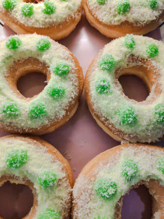 Donuts are the perfect menu for your holiday party.の写真素材