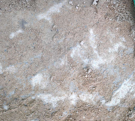 Stock Photo - Sand for construction work on concrete roads is used as a background.の写真素材