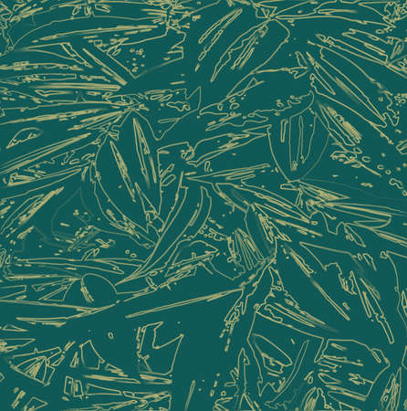 Stock photo - Leaf line patterns on green background for wallpaper or textile or background.の写真素材