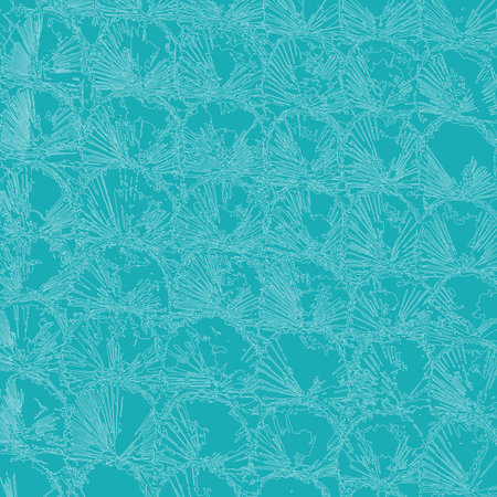 Stock Photo - Semicircular line pattern on blue cement background for wallpaper or textile or background.の写真素材