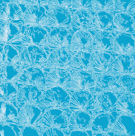 Stock Photo - Semicircular line pattern on blue cement background for wallpaper or textile or background.の写真素材