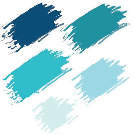 Stock Photo - Colorful watercolor brush stroke collection  backgrounds.のイラスト素材