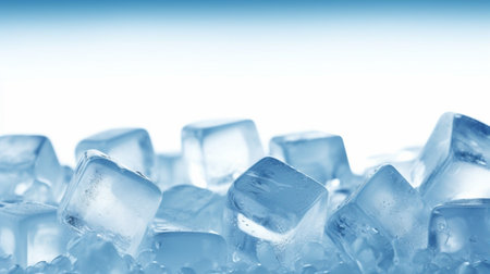 Ice cubes background with copy space for text or image.Frozen ice cubes concept for drinks.
Concept of cold drinks.の素材