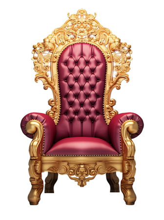 Luxury royal throne isolated on white background.
Royal King's Throne Chair.の素材