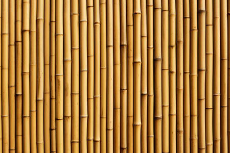 Bamboo wall background,close up of bamboo wall texture pattern.の素材