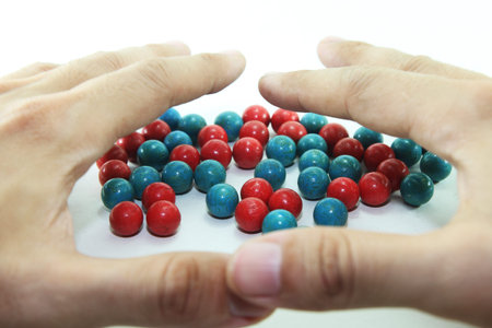Cover beads by hand