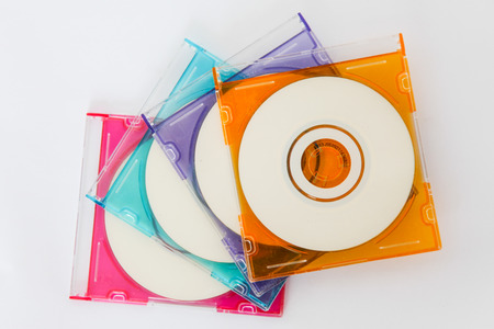 Mini compact disc isolateの写真素材